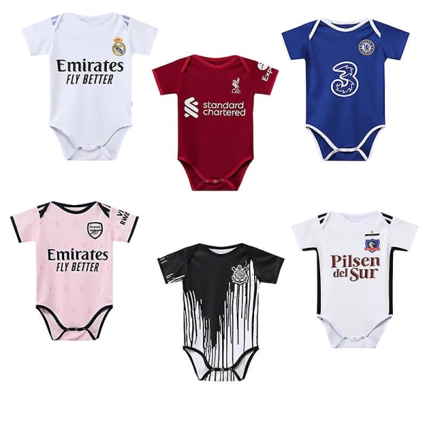 22-23 kausi Baby Football Jersey Infant Football Rompers Real Madrid Arsenal