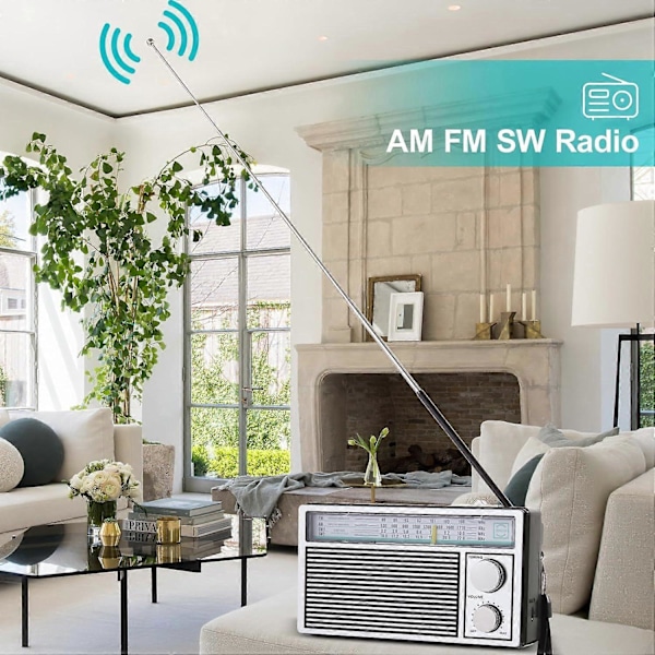 Korkealaatuiset kannettavat AM FM -radiot, retro-radio, transistoriradiot voimakkaalla [DB] äänellä