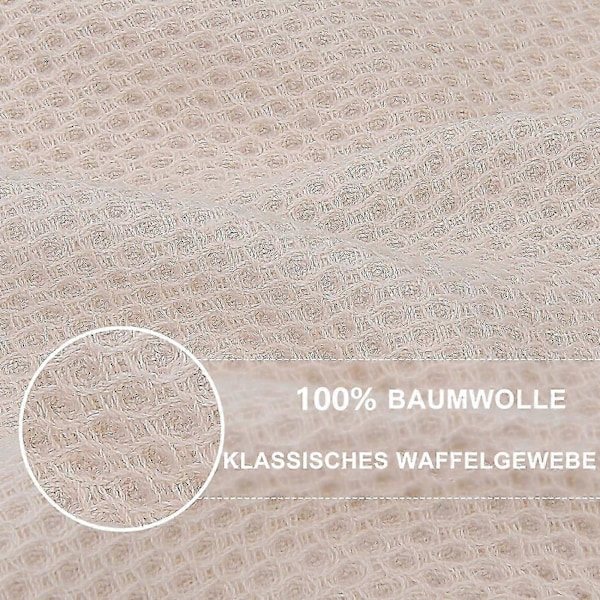 6-pack Bomulls Frotté Disktrasor Kök Disk Torka Hängögla [DB] Apricot 34*73cm