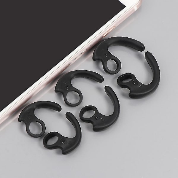 3 par/set Mjuka Silikonfodral Öronkrok In-ear Öronproppar För Sony Örontoppar S/m/l [DB] Black