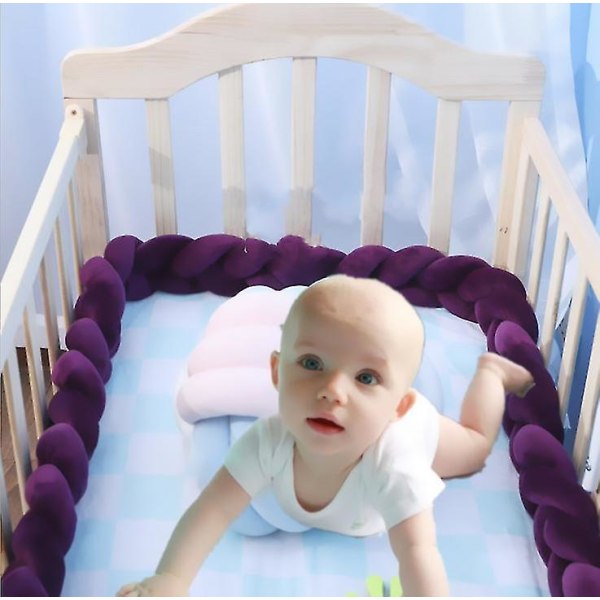 Rl baby verhoilu kudottu solmittu pallo tyyny, kierre punos Baby sänky nukkumispuskuri koristelu sängyn ympärillä