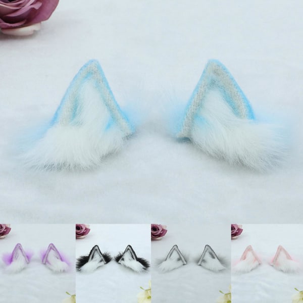 Baby Dolls Headband Lovely Ears Headband Diy Stuffed Dolls Hair Accessories [DB] Black white