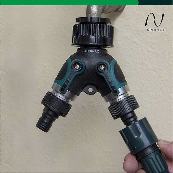 2-veis 1, 1/2 & 3/4 tommers hageslange splitter - hageslange y-kobling - 2 krets hageslange valg [DB]