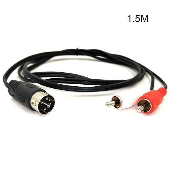 5 Pin DIN Plugger Hann til 2RCA Audio Video Kabel for Elektrofonisk Bang&Olufsen [db] 1.5m