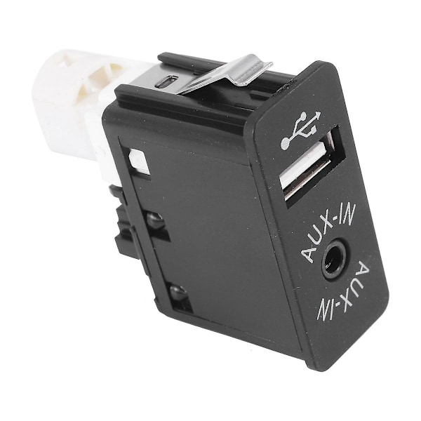 Bil USB AUX In Stik Ekstra Indgang Socket Adapter til E81 E87 E90 F10 F12 E70 X4 X5 X6 db black