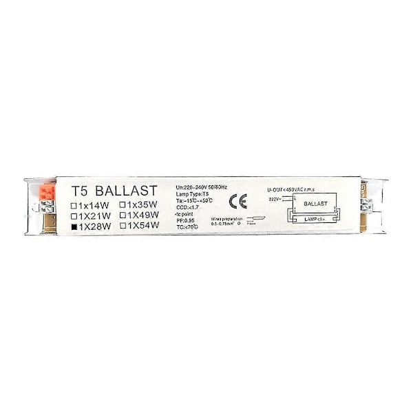 Industriell Elektronisk Fluorescerande Ballast T5 Fluorescerande Ballast [db] 1x28W