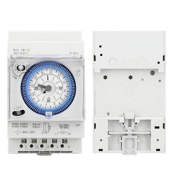 SUL181D Mekanisk Timer 15 Minutter 24 Timer Timer Tidbryter Relé 250VAC 16A DB