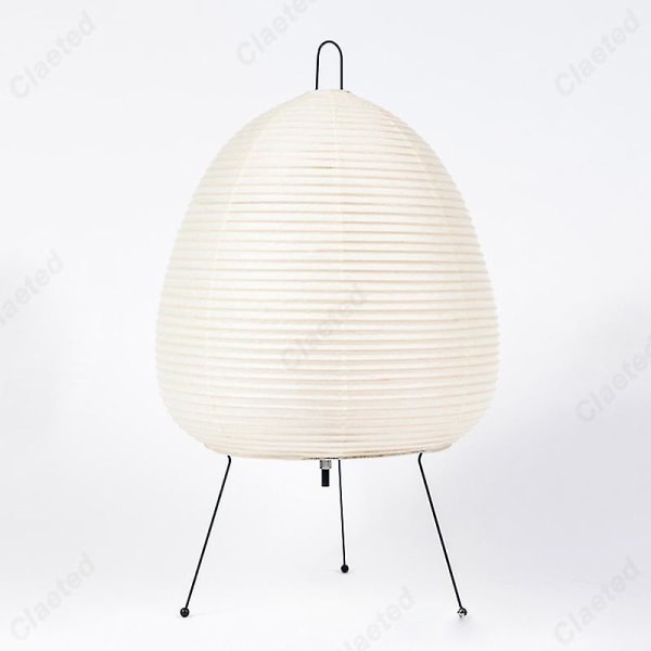 Japansk design Akari Noguchi Bordlampe: Rispapir stående lampe til soveværelse, arbejdsværelse, stue, bar - Belysningsarmatur til boligindretning [DB] A