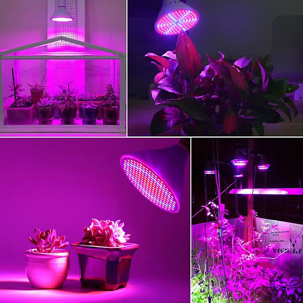 E27 15w LED plantelampe til indendørs planter, ækvivalent fuldspektrum plantevækstlampe til spiring og blomstring