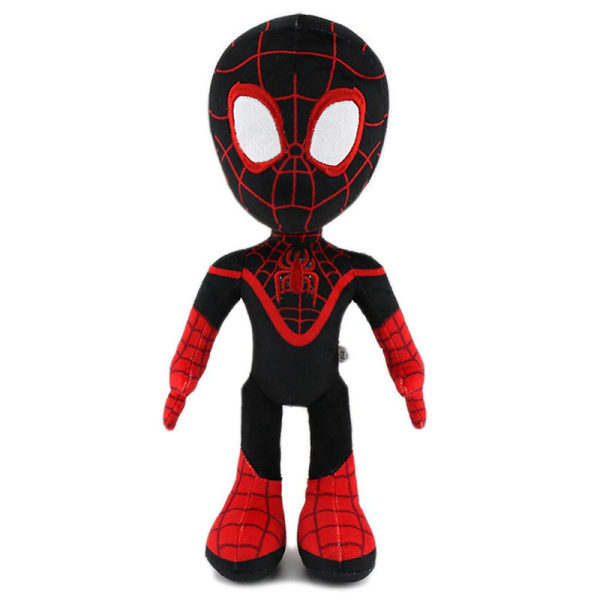 33cm Spiderman plysj leketøy superhelt utstoppet dukke for barn gutter jente Halloween julegave [DB] Black