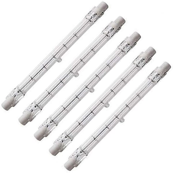 Dimbar R7s 189mm 1000w Halogen Pencil Bulb Ac220-240v J189 Linjär Halogenstrålkastare För Landskap, Säkerhet, Gatubelysning (set Om 5) [DB]
