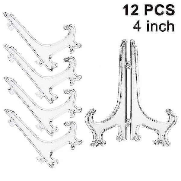 12 kpl Muoviset Tauluasetelmat, Levylevyt, Taittuvat Levylevyt, Näyttöjalustat Keräilylevyjen Esittelyyn [DB]