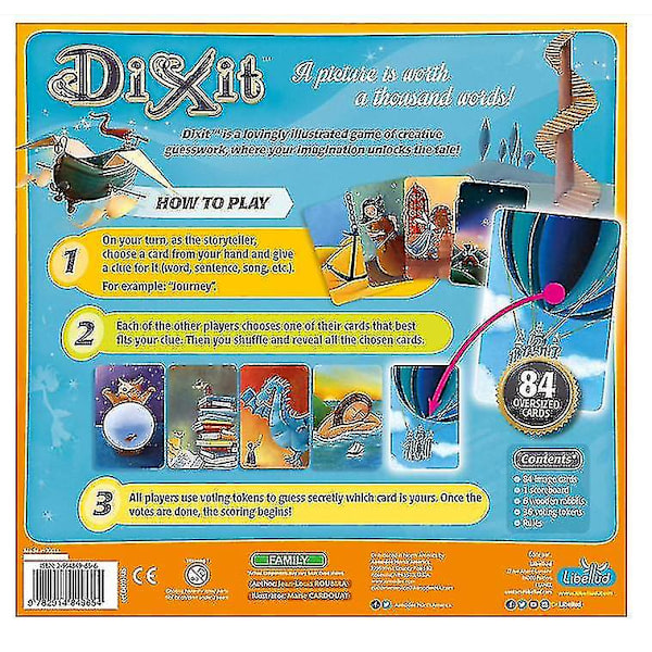 Just A Word Dixit -lautapeli Strategiakortti [DB] Gold 12.3*8cm