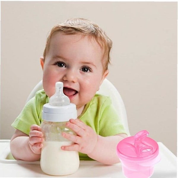 Maitojauheen annostelija Baby formula säilytysastia Ruokarasia Välipalat Vaaleanpunainen Kannettava ulkomatkoille, baby ruokintatarvikkeet