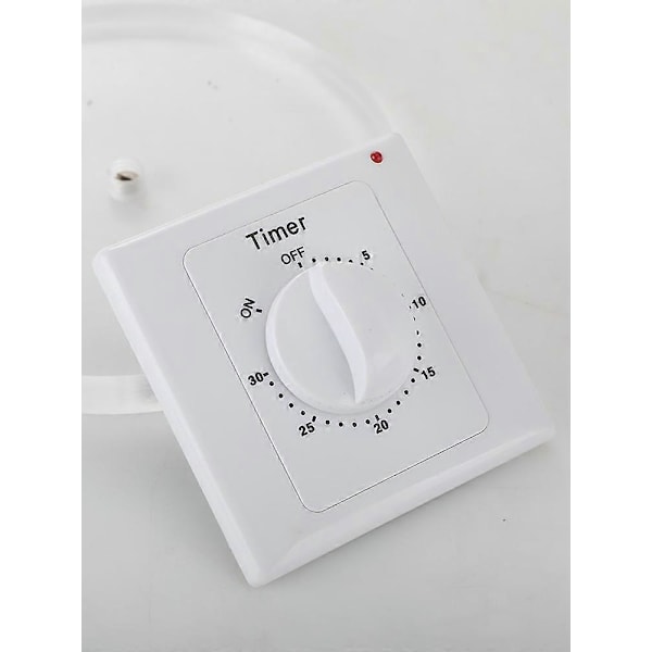 110V-240V Högpresterande Pump Timer Switch Elektronisk Kontroll Mekanisk Nedräkningsuttag Tidbrytare 86 Panel (60min) [DB]
