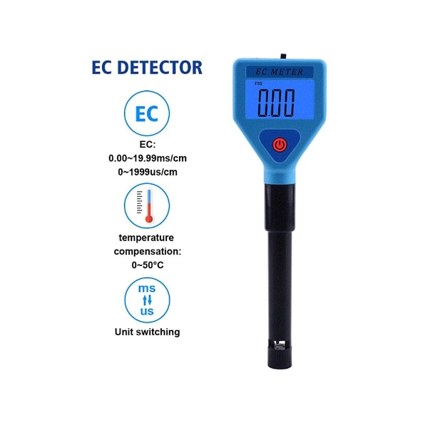 2 kpl Digitaalinen Ec-mittari Vedenlaadun Monitoritesteri Vedenanalysaattori Uima-altaille/juomavedelle/eläinvedelle/akvaarioille Vesi Ec-98303