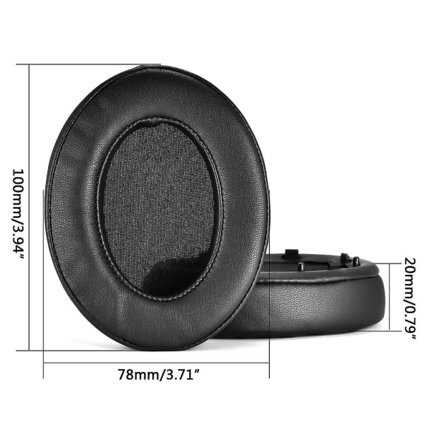 Kvalificerade öronkuddar Svamphörselkåpa för 1000x M3 M4/1000x-m5 hörlursisolering för bullerskydd med öronkuddar med spänne