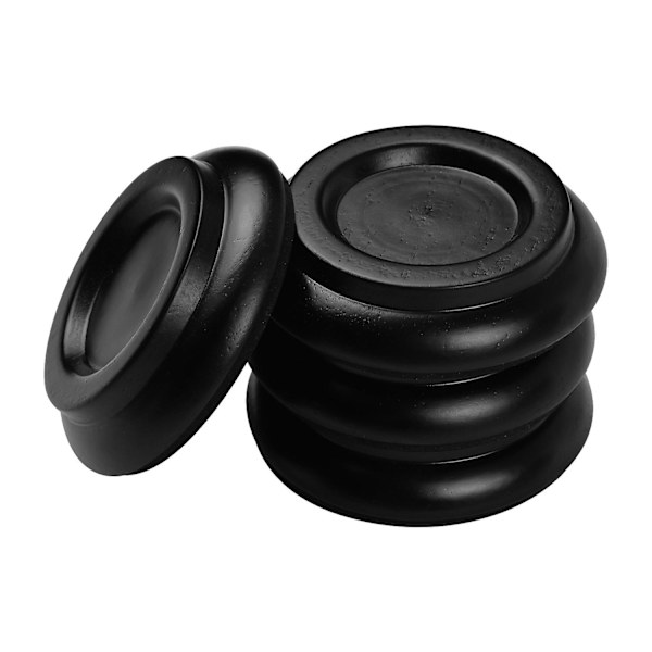 Upprätta pianokastare koppar underlägg med halkfri EVA-dyna, 4 st/set [DB] Black
