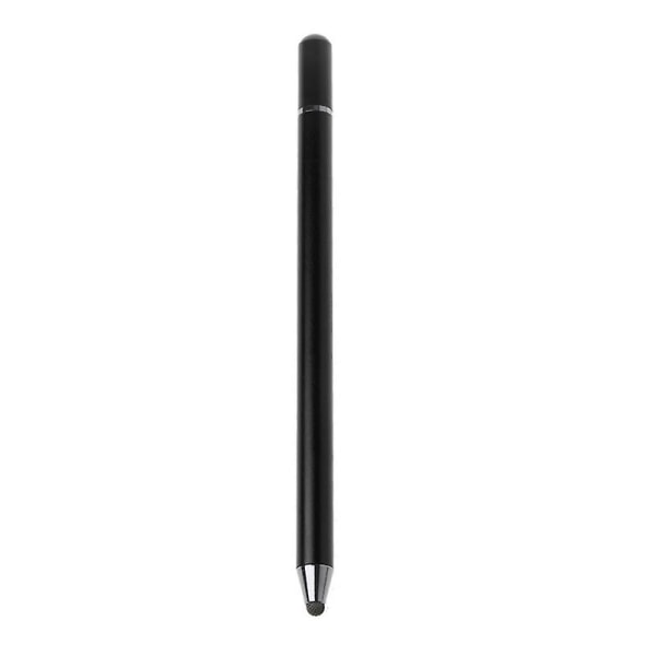 Bærbar universell glattskrivende aluminiumslegering Stylus Pen blyant for bærbar PC Jikaix Black