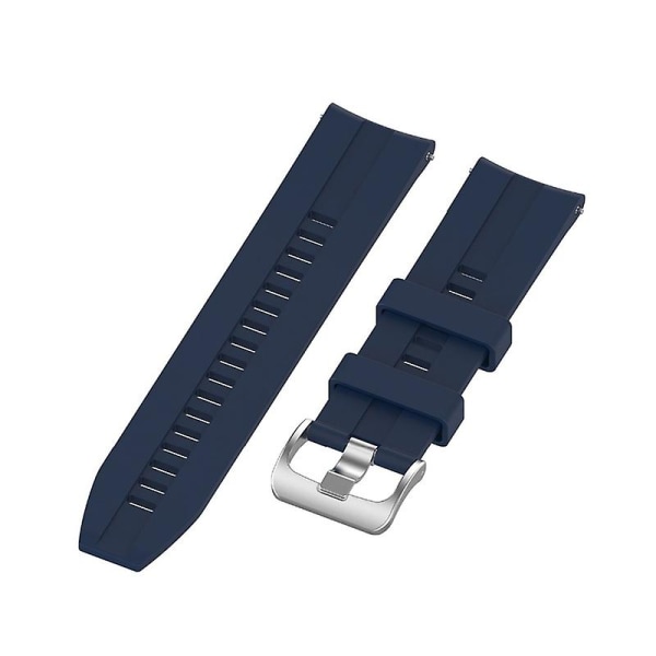 20 mm justerbar vandtæt silikone armbånd urrem til Xiaomi-mibro Air Jikaix Midnight Blue