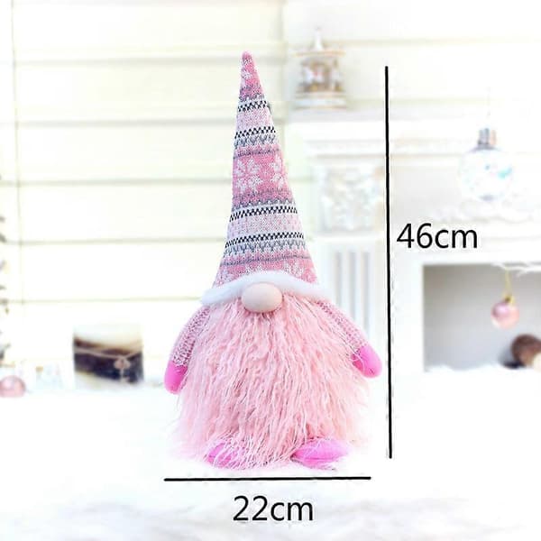 Jule ansigtsløse dukker Julepynt Børnegave, Stil:32013[DB] Pink