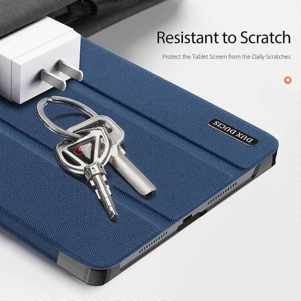 For Lenovo Tab K11 Plus Deksel Tri-Fold Stativ Lærdeksel Auto Våkne/Sovne [DB] Blue