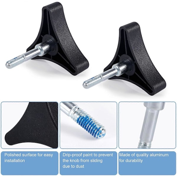 3 st Rollator Gåram Delar, Aluminium 3-punkts Knopp Ersättningsdel Universal för [DB]