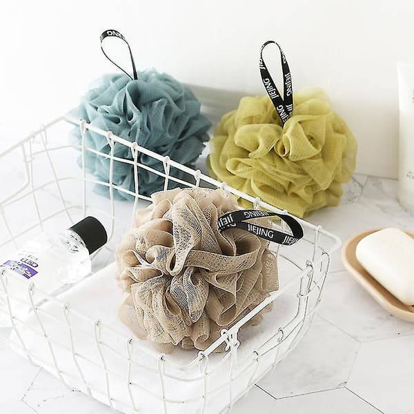 4-pak badesvamp bruse-loofah-boldnet bulkpuffer 60g[DB]