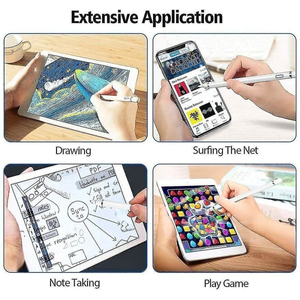 Aktiv styluspenn blyant 1. generasjon for Apple Ipad Iphone Samsung nettbrett Ios