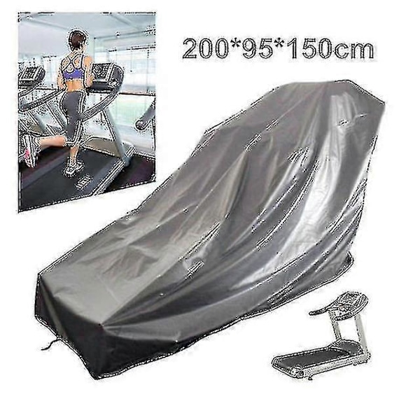 Vanntett tredemølledeksel, støvdeksel for utendørs og innendørs treningsmaskin, beste gave [DB] Sliver 200*95*110 cm