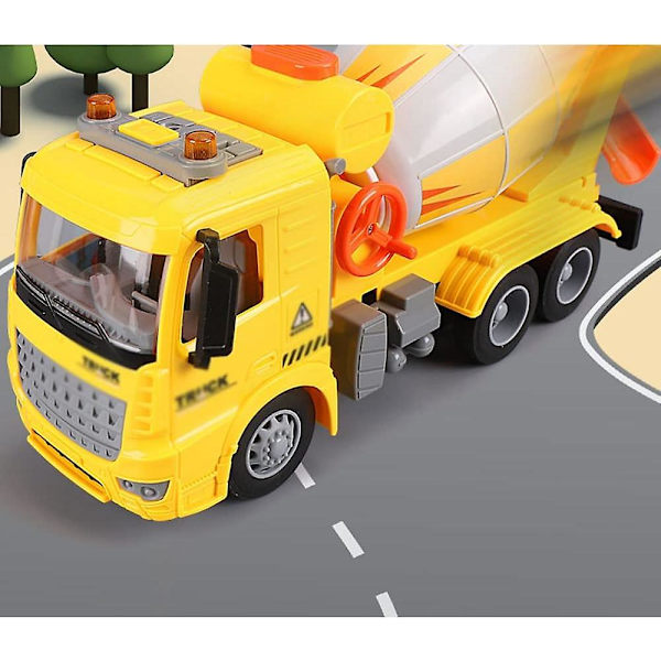 Oversized Construction Truck Cement Truck Mixer Truck Series Large Concrete Truck Tanker Mac Børns Legetøjsbil Db