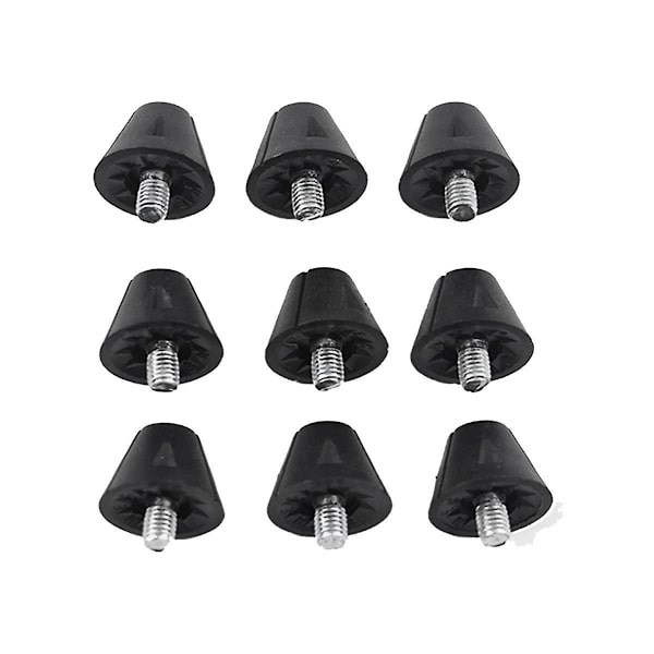 25 stk Fotballsko Erstatning Pigger 13mm Fotballsko Pigger for 5MM Gjenget Løpesko db Black