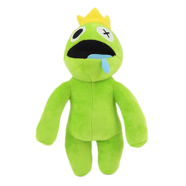 9 figurer av Rainbow Friends plysjleker, Rainbow Friends utstoppede dukkegaver [DB] green 20cm