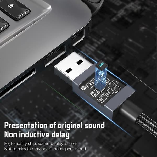 USB-A til 3,5 mm Jack Audio Adapter [DB]
