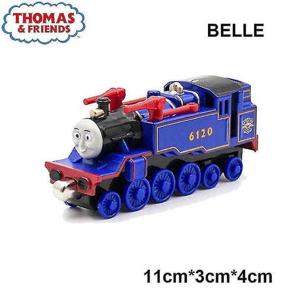 1:43 Thomas And Friends Legering Magnetisk Togbane Lokomotiv Legetøj Toby Emily Petcy Duck Tog Model Børn Dreng Pædagogisk Legetøj Db belle