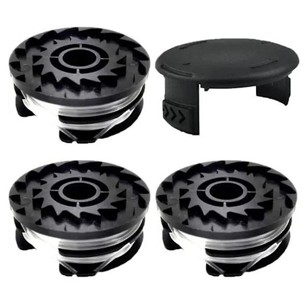 Til Parkside Plæneklipper 6 Spoler + 1 Spolekapsel Græstrimmer Tilbehørssæt, TLP-01 / TLP-01-1 [db] Multicolor 3 Spool + 1 Spool Cap