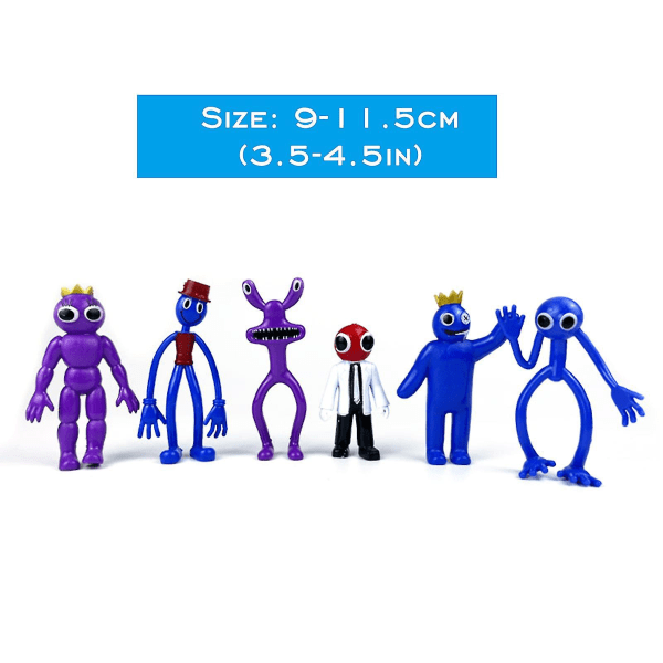 Rainbow Friends 6 Rainbow Friends Handgjorda Dockor M db C 6PCS