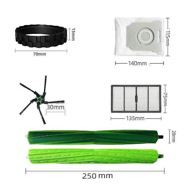 Osien sarja iRobot Roomba S9 (9150) S9+ S9 Plus (9550) -imurille {Db} As Shown