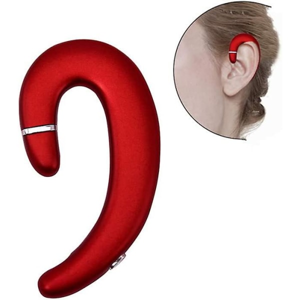 Öronkrok Bluetooth trådlösa hörlurar, headset utan öronpropp med mikrofon, ljudreducerande hörlurar med enstaka öron, smärtfri bäring