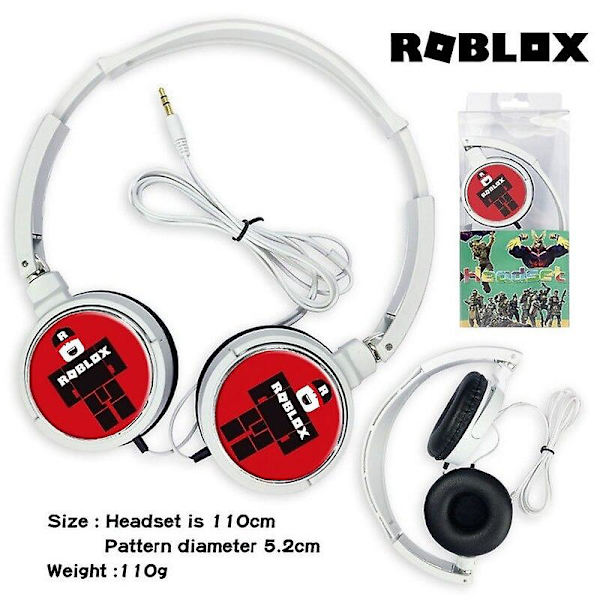 Roblox Games Trådbundna hörlurar Dynablocks Musik Stereo Hörlurar Dator Mobiltelefon Headset Barnleksaker Present [DB] With box