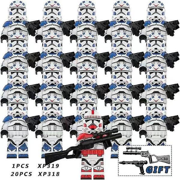 21 stk. Star Wars Clone Troopers Børnegave Legetøj db Star Troopers-11