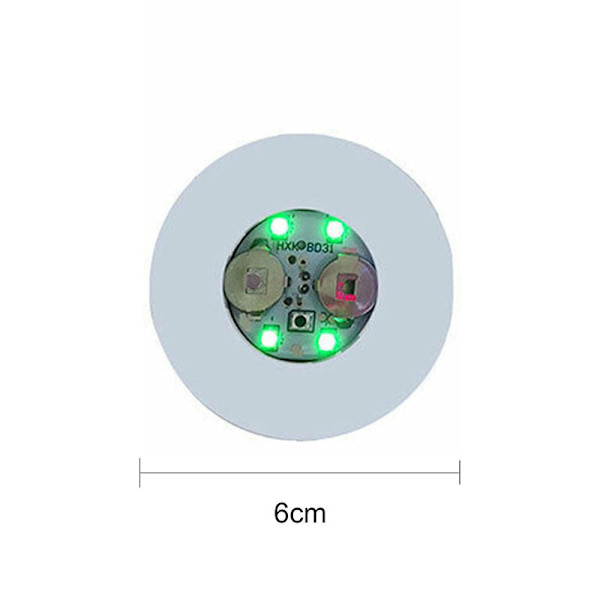 10 kpl/setti LED-alusta, joka valaisee juomapullon, kupin alustan, hehkuvan klubin, juhlat, baarikoriste [DB] Colorful