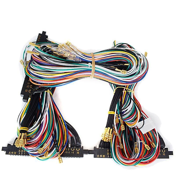 Jamma 28-nastainen pelikonsolikaapeliohjain joystick- ja painikkeen liittimellä videopelikonsolille (4 {db} As Shown