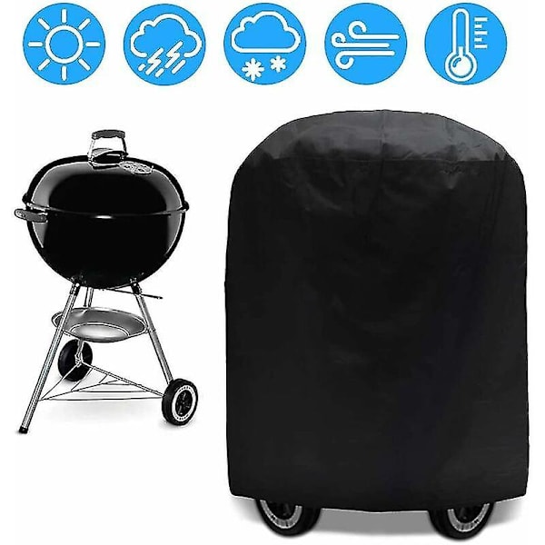 Grillin peite, grillin tarppi, grillin suojus, UV/vesi/kosteudenkestävä, vedenpitävä ulkogrilli, musta Weber, Alankomaat, -70x70cm [DB]