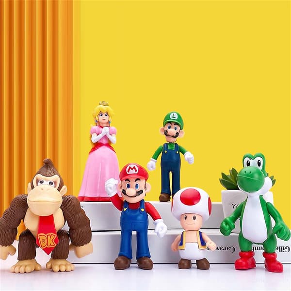 18 st/set Super Mario Actionfigur Leksak Dekoration Present[DB]