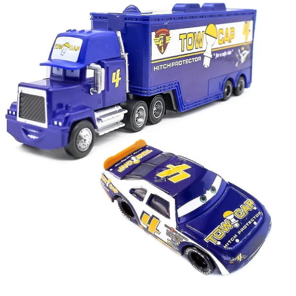 Biler Film McQueen, Kongen, Chick Hicks, Mack Truck Onkel Die-Cast Legetøjs Sæt {DB} Dark Blue No*4