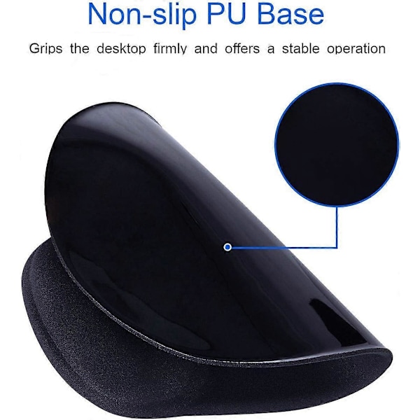 Musmatta, 2-pack ergonomisk musmatta med bekvämt gel-handledsstöd, bas för att enkelt lindra smärta vid skrivande, hållbar och lätt att rengöra db