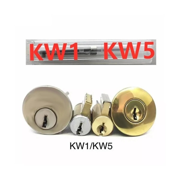 Låssmed Lishi 2 i 1 verktyg Kw5 för dörr Civil låsöppnare Handverktyg Professionell låssmed Handverktyg [DB] Silver