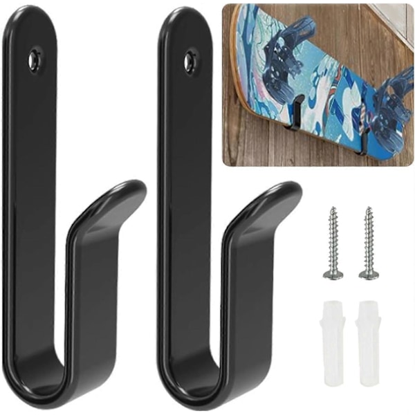 2 st Snowboardställ, Horisontell Snowboard Väggfäste med Skruvar, Snowboard Displayställ, Sno [DB]