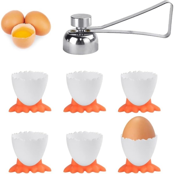 Nyhet Egg Kopper Sett For Kokte Egg (7 Stk)